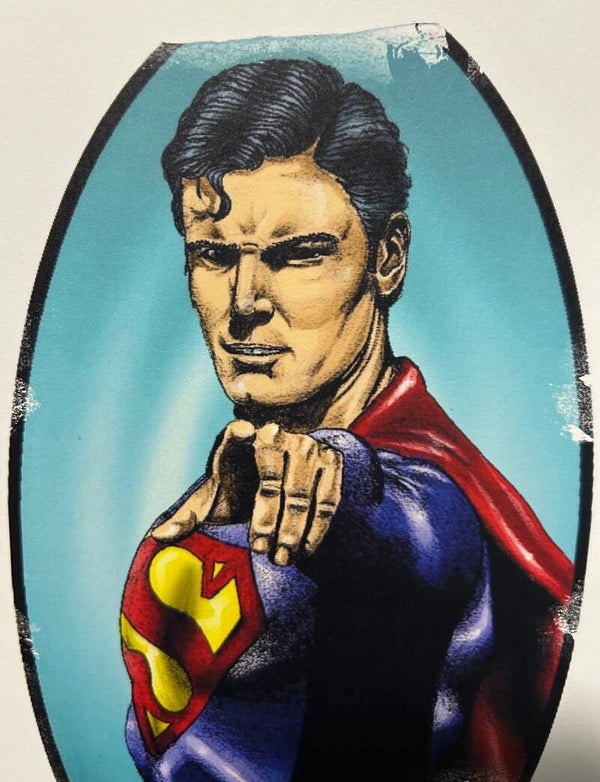 Superman Christopher Reeve Hand-Signed Art Print