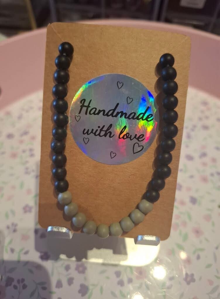 Kralen armband met schuifknoop