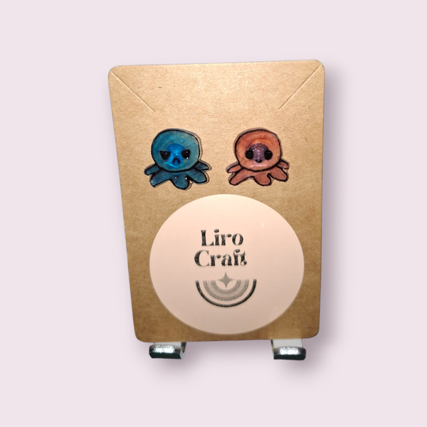 Mood octopus oorbellen stekers