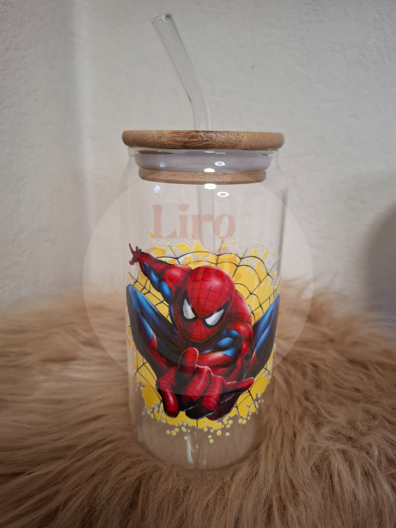 Drinkbeker glas spiderman