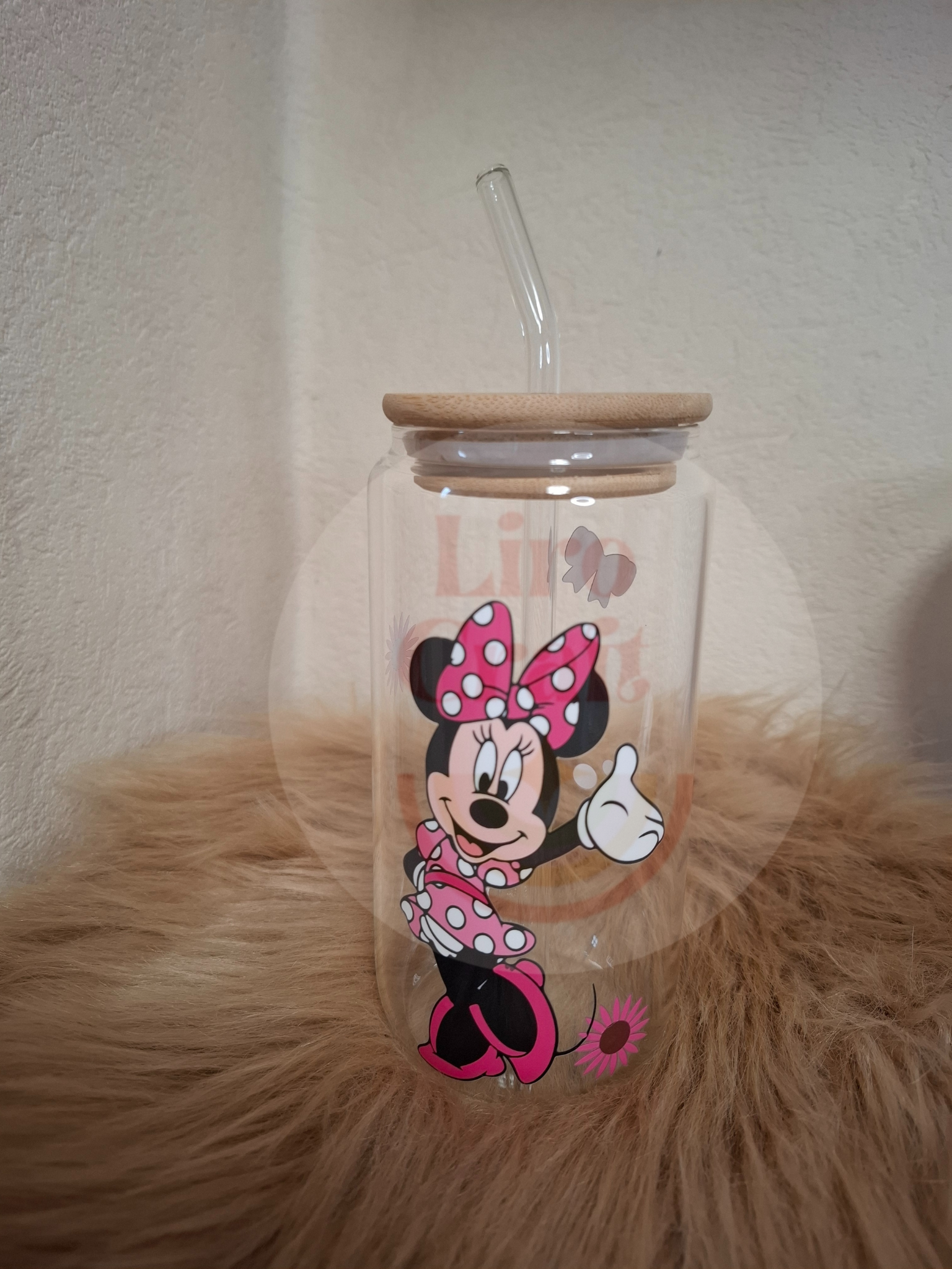 Drinkbeker glas minnie mouse