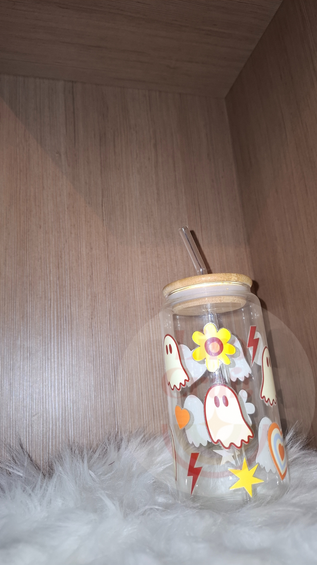 Drinkbeker glas spookjes