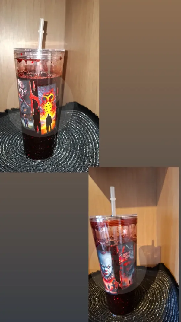 Snowglobe tumbler 700ml horror