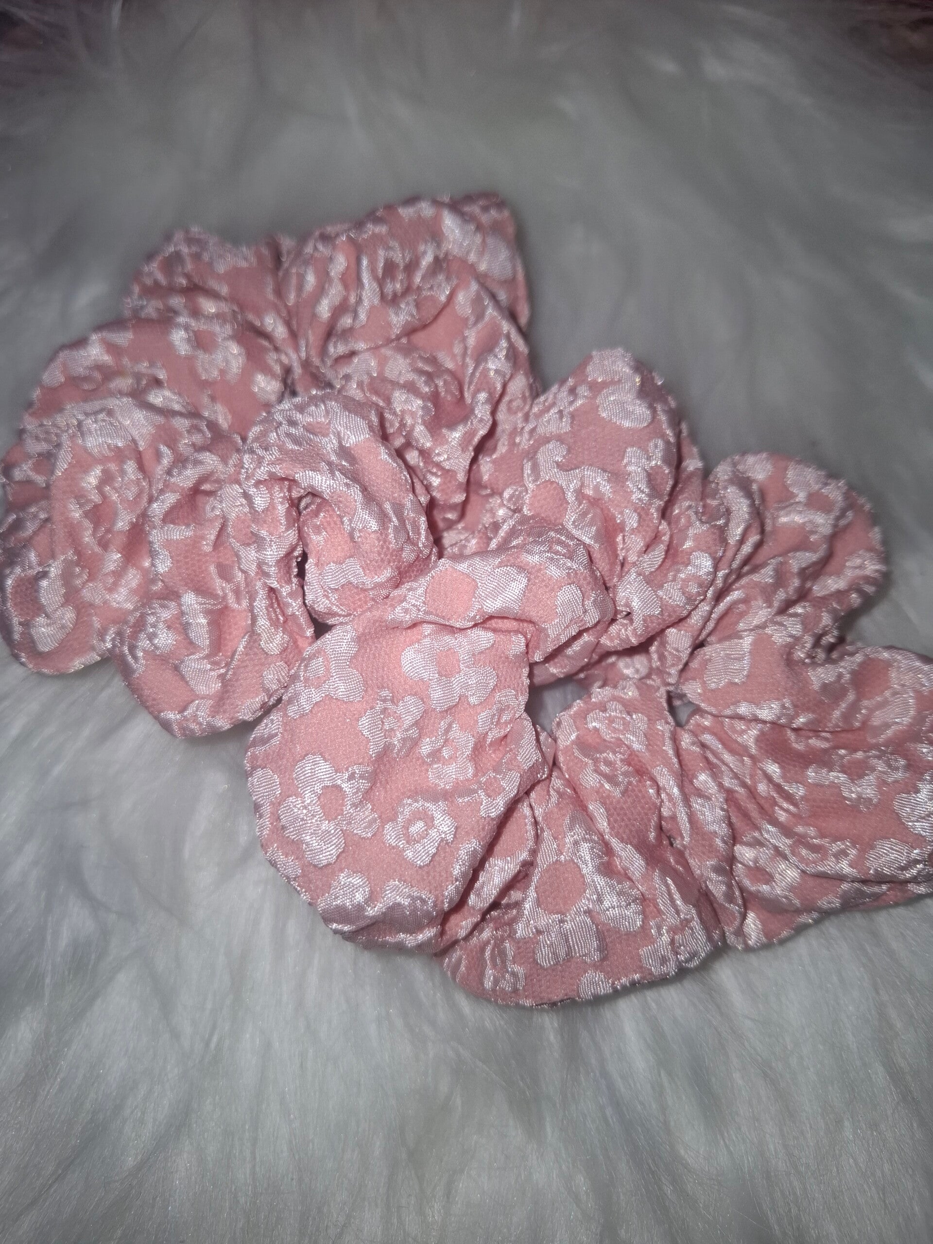 Scrunchies bloemen patroon