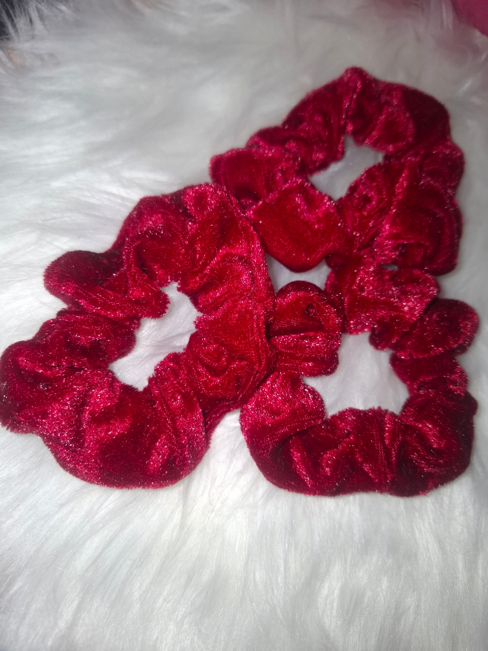 Fluweel scrunchies