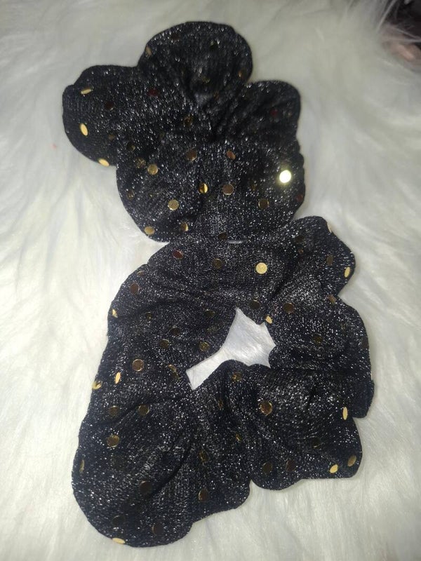 Glitter scrunchies