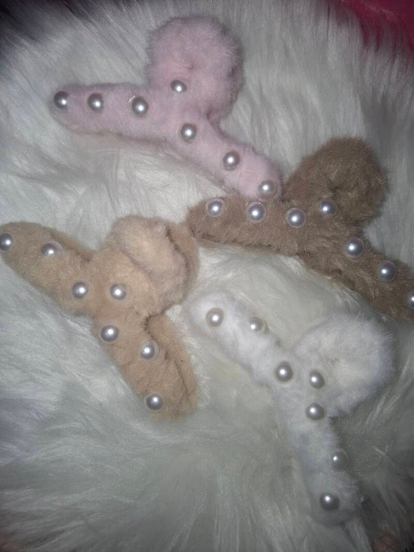 Faux fur pearl