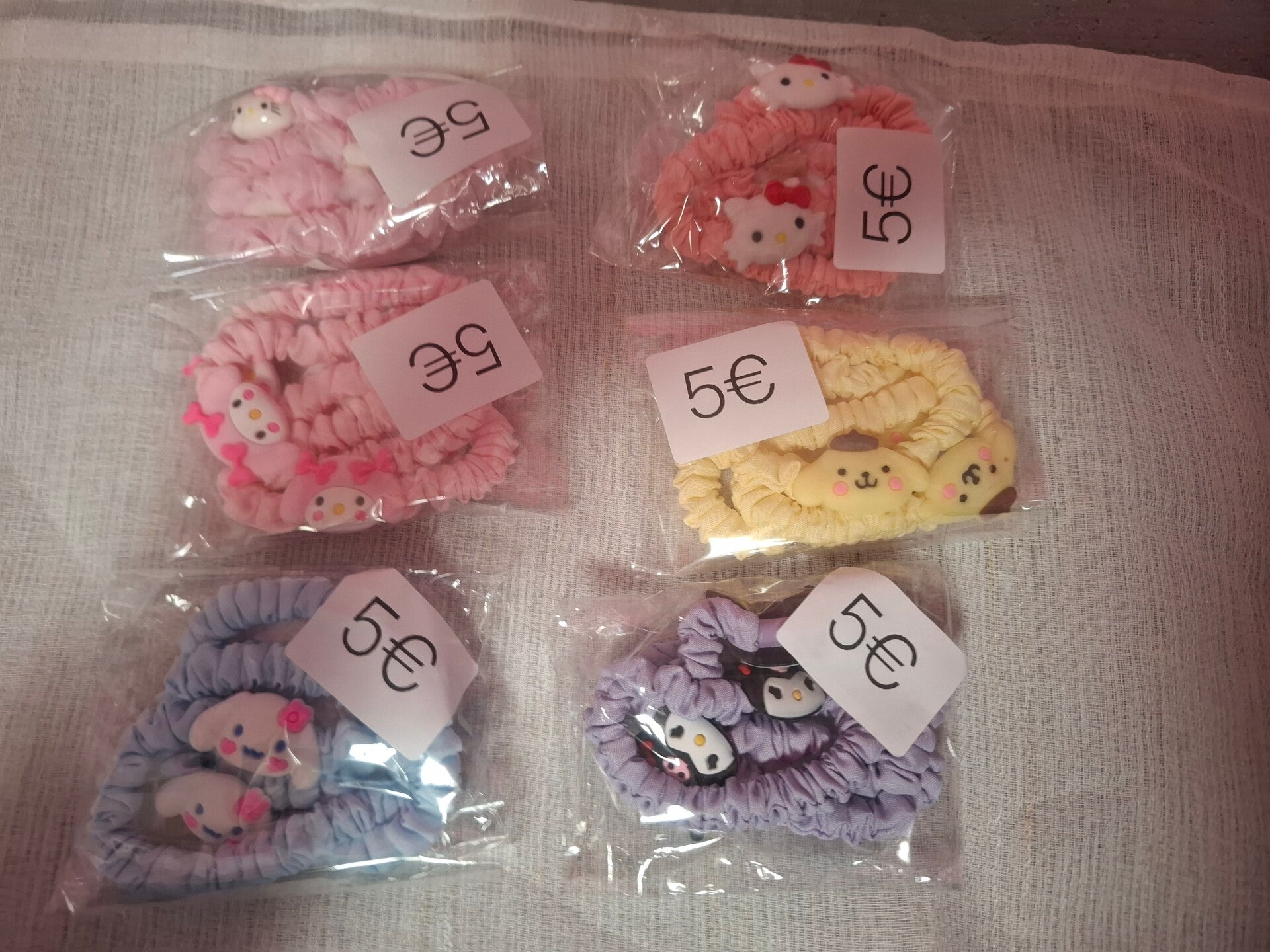 Scrunchies Sanrio set