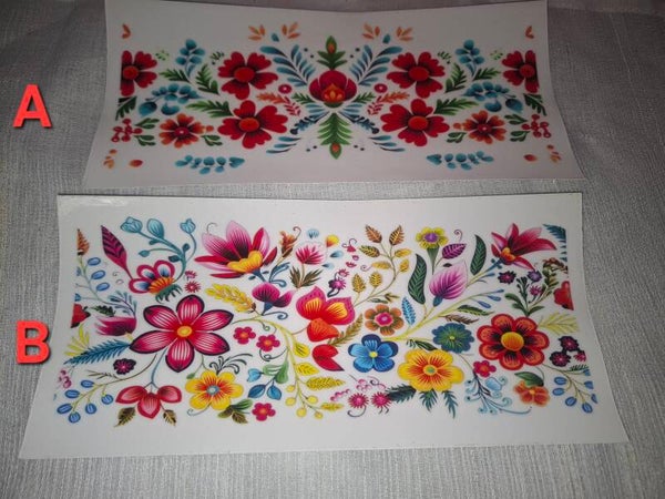 UV DTF bloemen