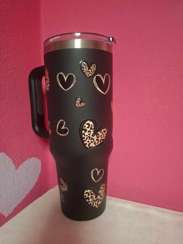 XL thermobeker hearts black panter