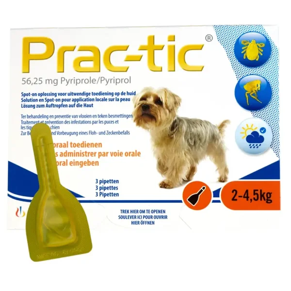 Prac-Tic Teken en vlooien druppels 4 varianten