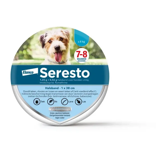 Seresto vlooien- en tekenband voor honden 2 varianten