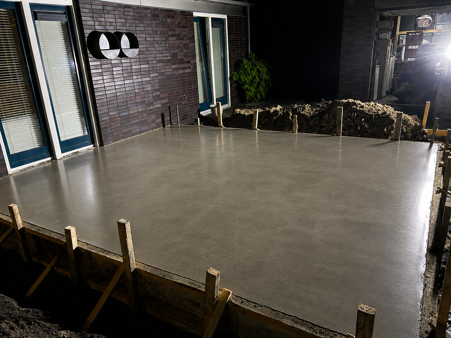 Betonvloer voor terras in Almere