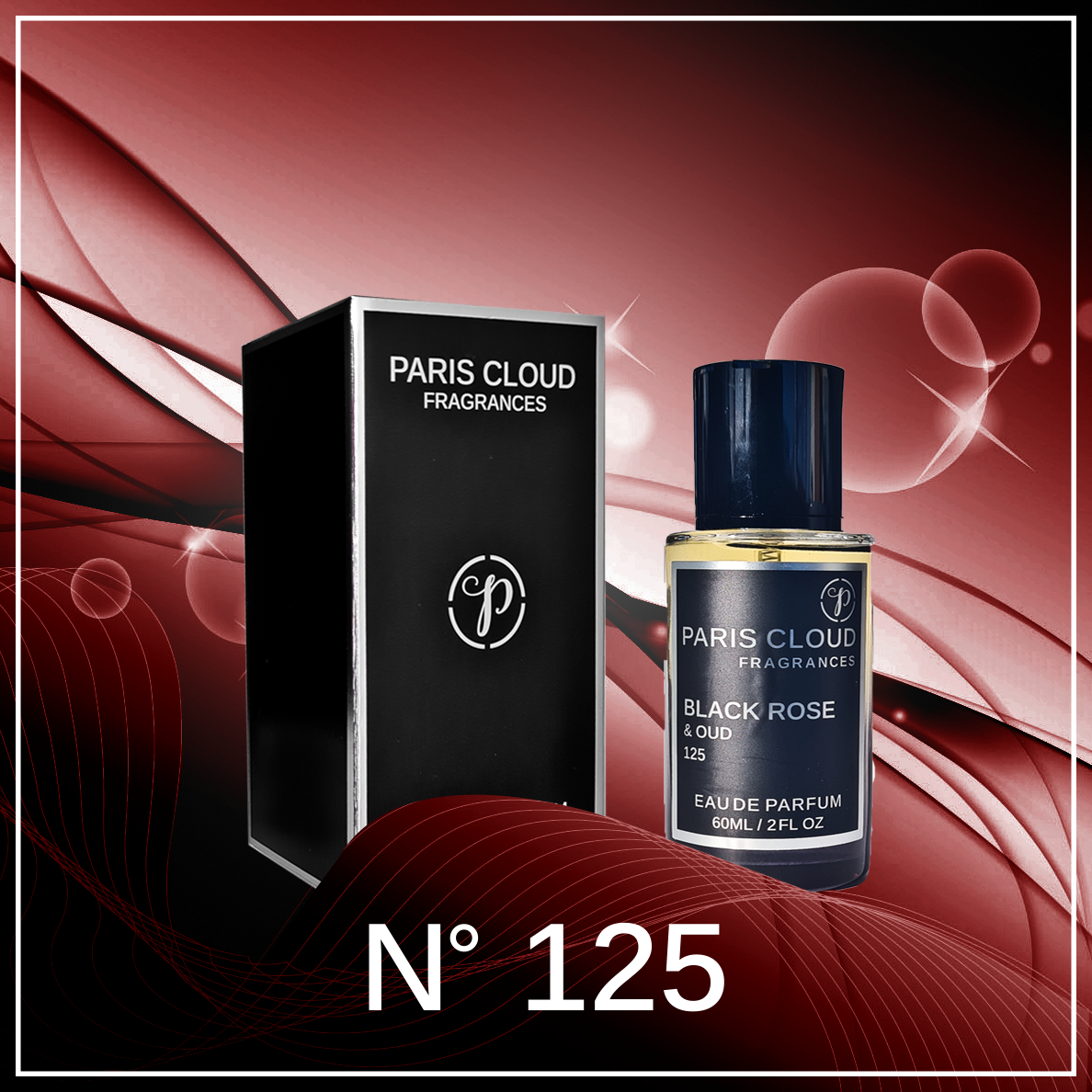 Black Rose & Oud 60ml Eau De Parfum inspired by Halfeti Perfume
