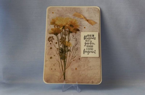 "Gilded flowers" Friendship Card