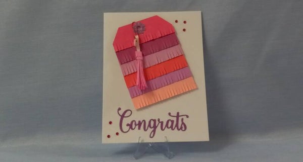 "Pink & Fringy" Celebration Card