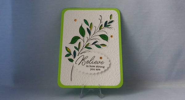 "Willow Sprig" Encouragement Card