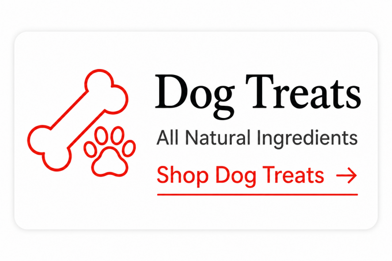 Shop Dog Treats Banner