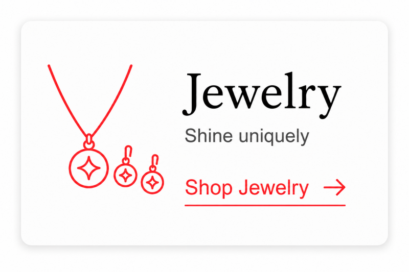 jewelry shine uniquely banner