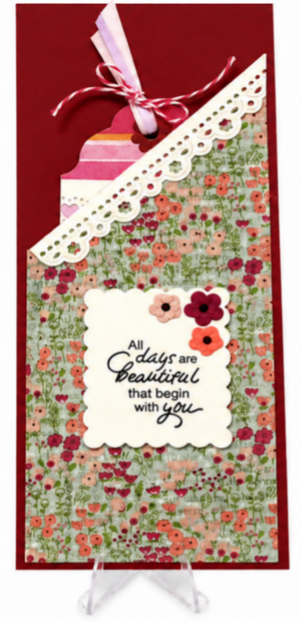 Burgundy Bloom - Caregiving Card