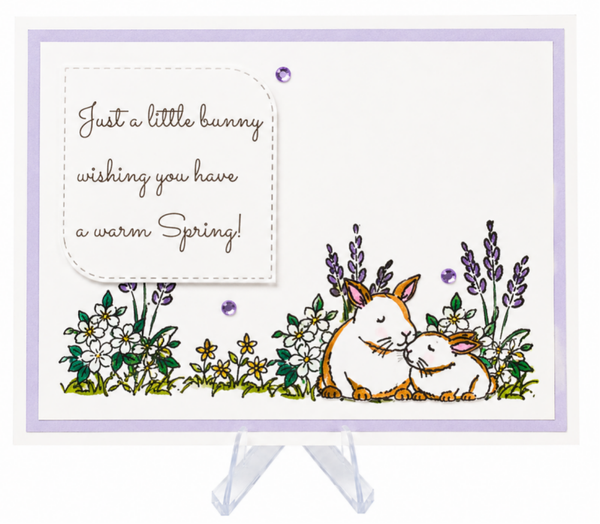 Bunny Blossoms - Spring Card