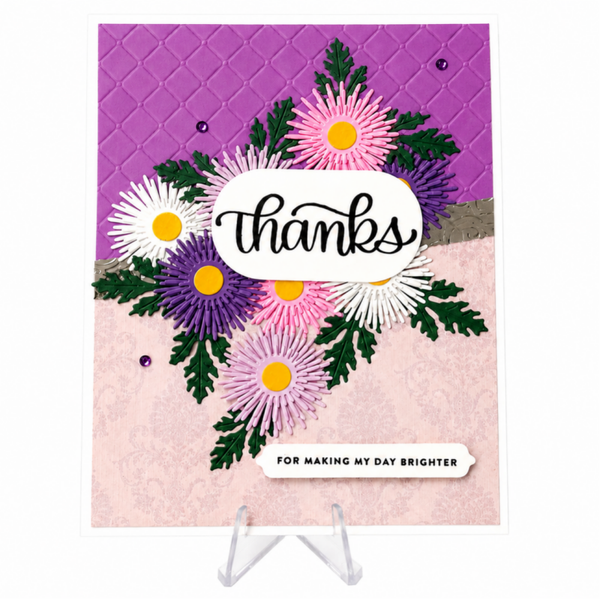 Bright Asters - Thank You Card