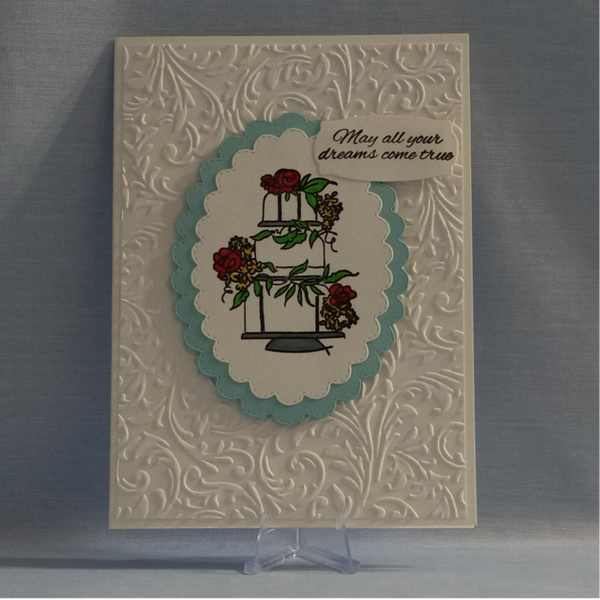 "Tiered Cake" Wedding Card