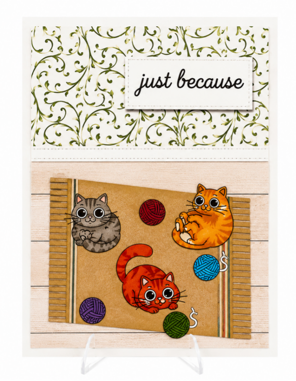 Feline Frolic - Worded Multi-purpose Cards