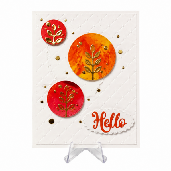 Circling Flora - Hello Card