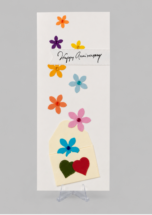 Burst of Flowers - Anniversary Card