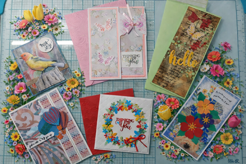 Greeting Cards with wild flowers