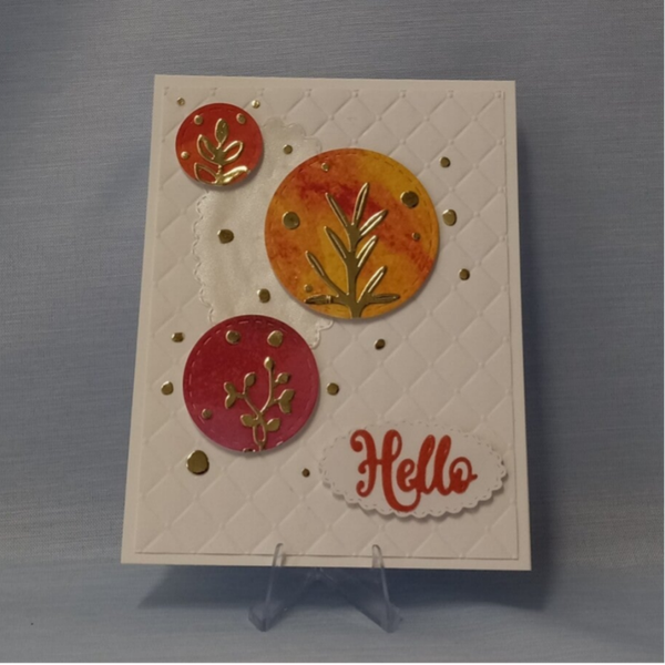 "Circling Flora" Hello Card