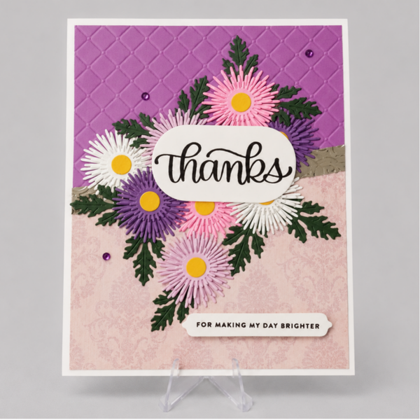 Bright Asters - Thank You Card