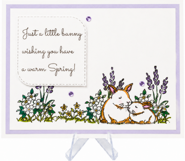 Bunny Blossoms - Spring Card
