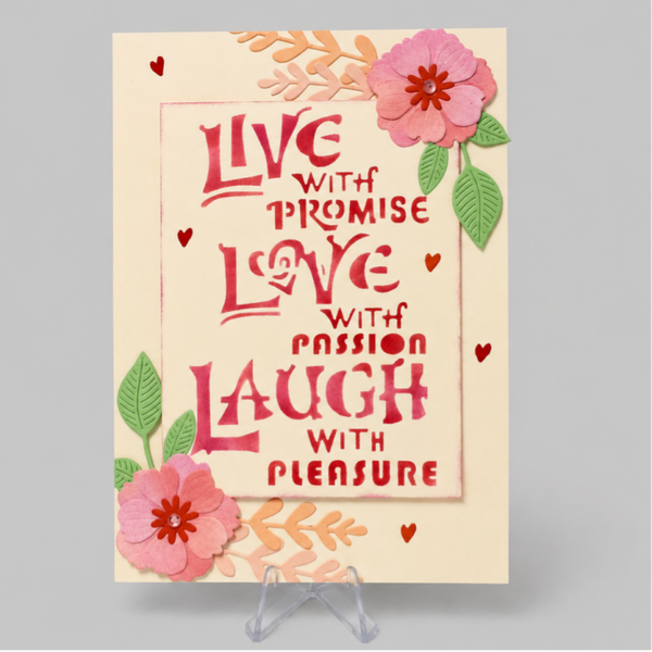 Live, Love, Laugh - Wedding Card