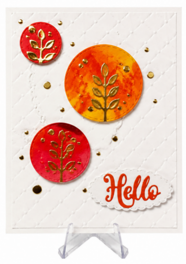 Circling Flora - Hello Card