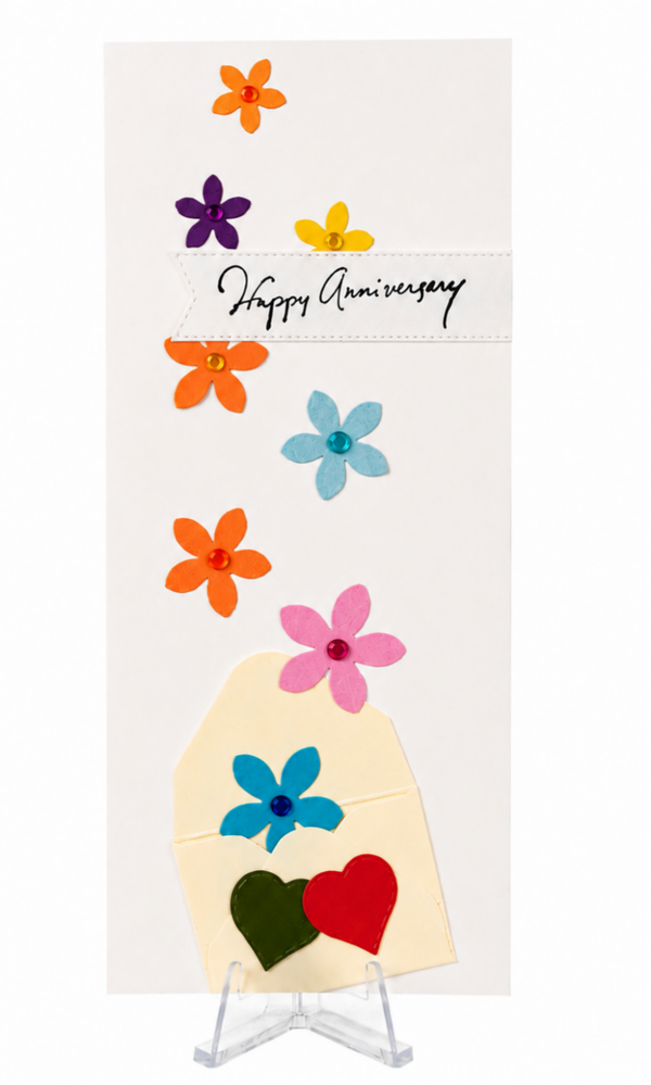 Burst of Flowers - Anniversary Card