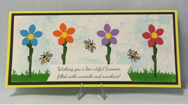 "Buzzing Blossoms"  Summer Card