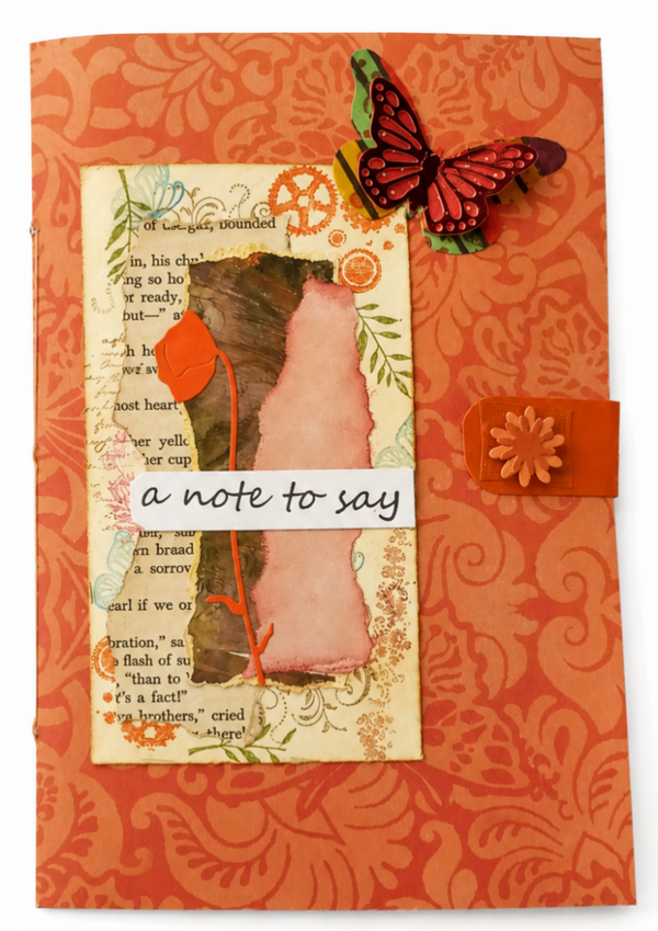Tangerine Whispers - Standard Junk Journal