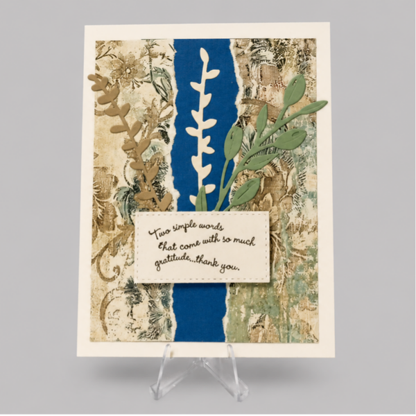 Simple Words - Thank You Card