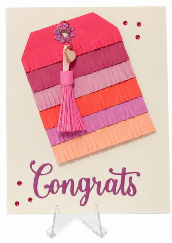 Pink and Fringy - Celebration Card