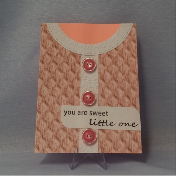 "Warm Sweater" New Baby Card