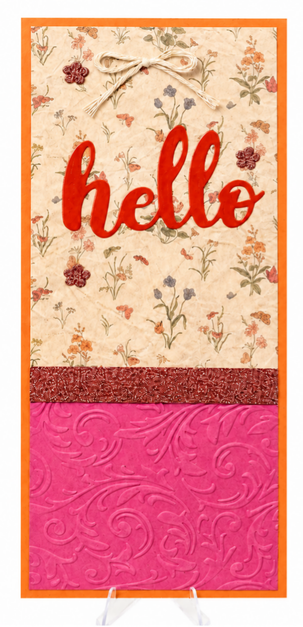 Garden Sleeves - Hello Funfold Card