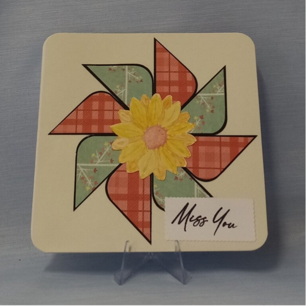 "Pinwheel" Miss You Card