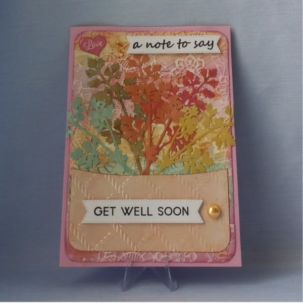 “Colorful Note” Get Well Card