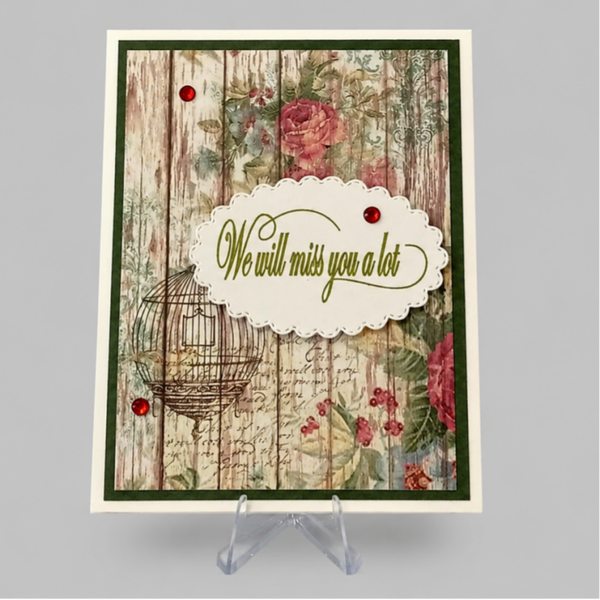 Rustic Charm - Miss You Card