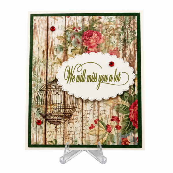 Rustic Charm - Miss You Card