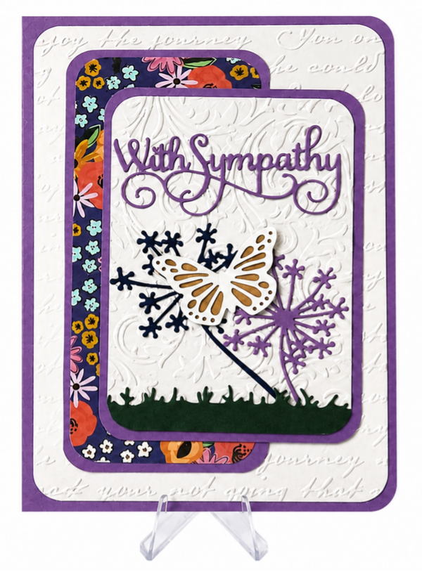Solemn Condolence - Sympathy Card
