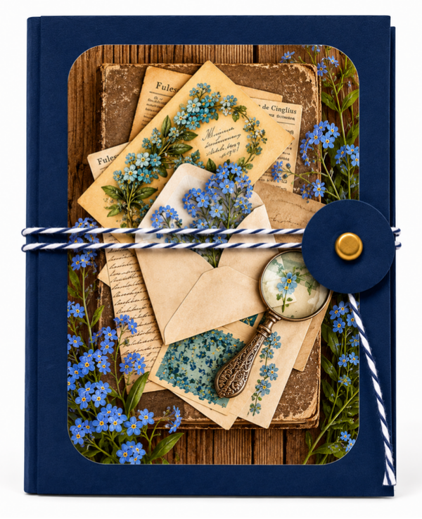 Letters in Blue - Mini Junk Journal