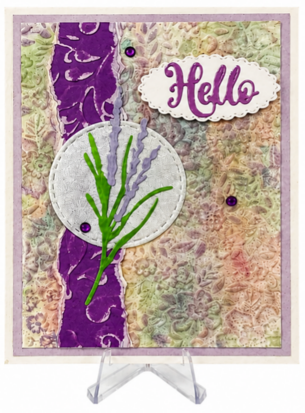 Lavender Sprig - Hello Card